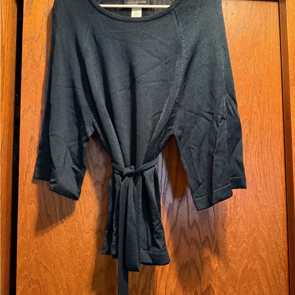 Jones New York Dark Green Crew Neck Sweater